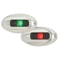 Lanternor Sida Oval LED Grön/Röd