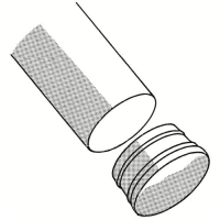 Ändplugg Vit Invändig 22Mm 2-P