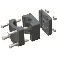 Enkelt Universalfäste 25mm