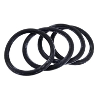 Gummiring Svart 4-Pack