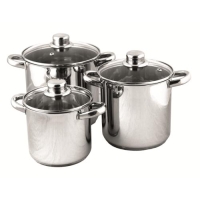 Kastrullset 6 Delar Rostfritt
