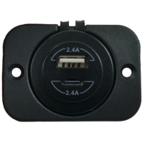 Usb-Uttag A/C Dubbelt