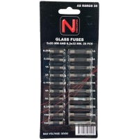 Säkringssortiment Glas 20St