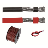Kabel Svart/Röd 2X1,5Mm 50M