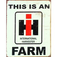 Plåtskylt / IH Farm