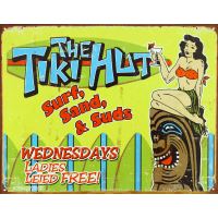 Plåtskylt / Schonberg -Tiki Hut