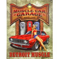Plåtskylt / Muscle Car Garage