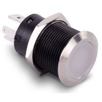 Tryckknapp Blå Ljuscirkel